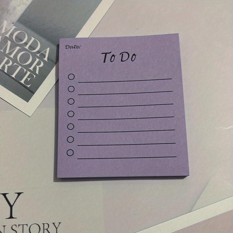 50 Sheets To Do List Sticky Notes Self Adhesive Memo Pads Easy Posting