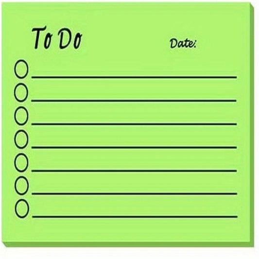 Fluorescent Convenience Stickers Memo Pad - Stickiness Enhancement