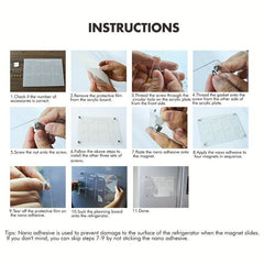 3D Magnetic Acrylic Weekly Planner Board