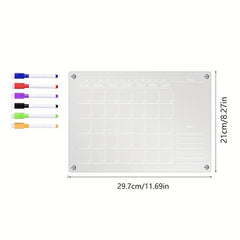 3D Magnetic Acrylic Weekly Planner Board