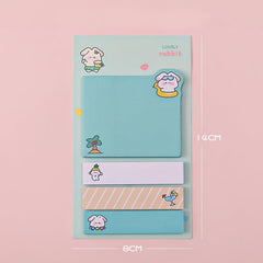 1pc Cute Animal Sticky Note Pack with Surprise Inside
