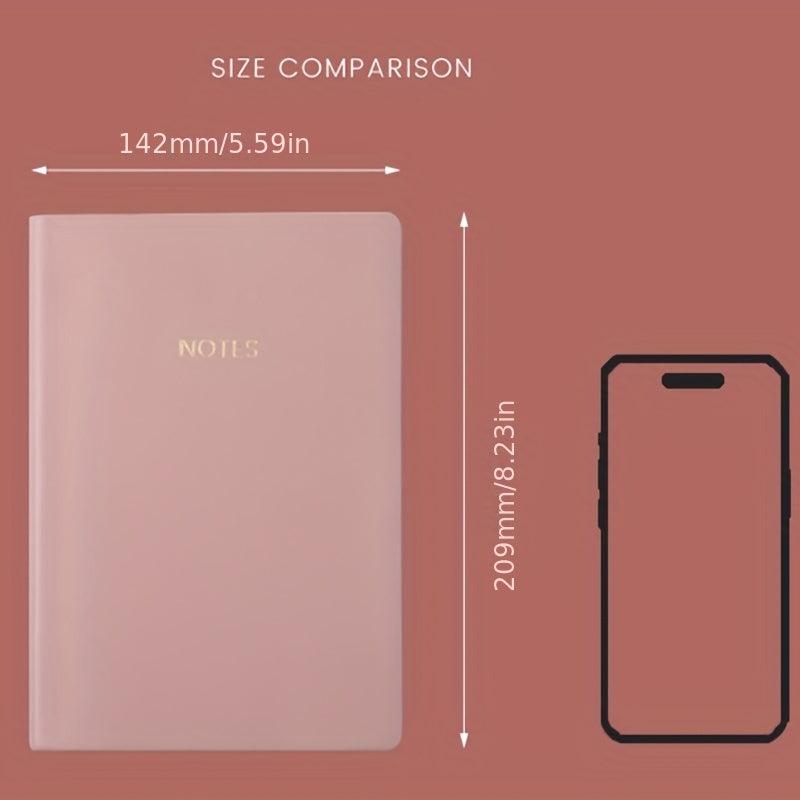 A5 Sweet Notebook Rainbow Border Thick Paper College Ruled Personal Diary