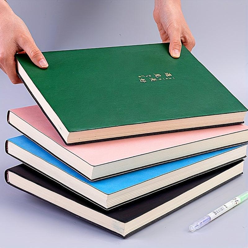 A4 Thickened Notebook Soft Leather Notepad Extra Thick Office Record Book