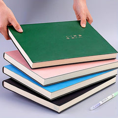 A4 Thickened Notebook Soft Leather Notepad Extra Thick Office Record Book