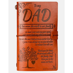 136 Sheets Vintage Leather Sketch Book Journal Notebook Gift from Mom or Dad