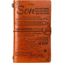 136 Sheets Vintage Leather Sketch Book Journal Notebook Gift from Mom or Dad