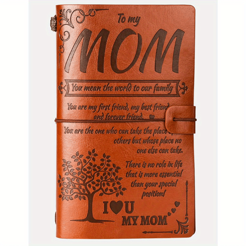 136 Sheets Vintage Leather Sketch Book Journal Notebook Gift from Mom or Dad