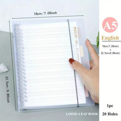 A5 B5 54 Sheets 108 Pages PP Removable Coil Notebook