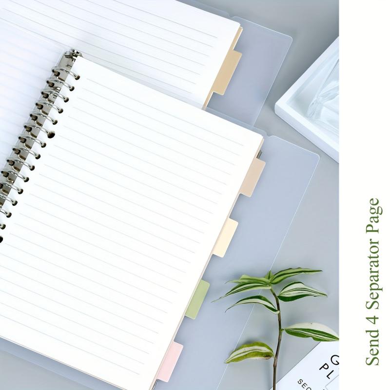 A5 B5 54 Sheets 108 Pages PP Removable Coil Notebook
