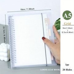 A5 B5 54 Sheets 108 Pages PP Removable Coil Notebook