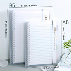 A5 B5 54 Sheets 108 Pages PP Removable Coil Notebook