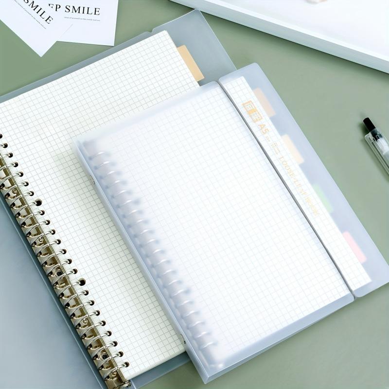 A5 B5 54 Sheets 108 Pages PP Removable Coil Notebook