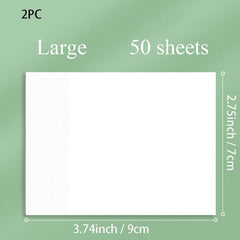 2pcs Transparent Sticky Note Memo Pad 50 Sheets 2.99 Office Supplies