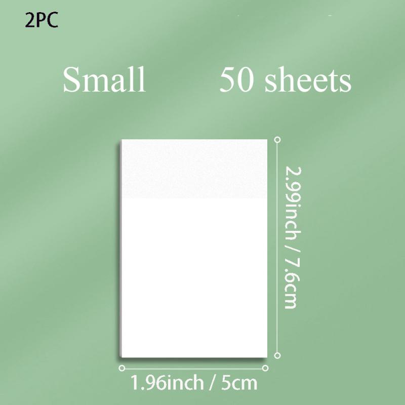 2pcs Transparent Sticky Note Memo Pad 50 Sheets 2.99 Office Supplies