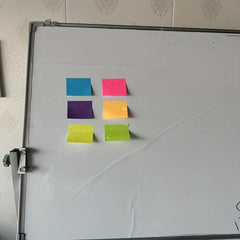 6 Packs Sticky Notes Bright Colors Self Stick 50 Sheets/pad