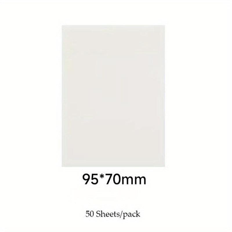 50 Sheets Transparent Sticky Notes Scrapes Stickers Note Pads Clear Notepad