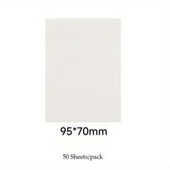 50 Sheets Transparent Sticky Notes Scrapes Stickers Note Pads Clear Notepad