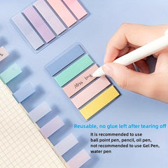 100 Transparent Macaron PET Sticky Notes