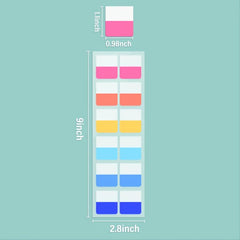 Morandi Self-Adhesive Index Stickers Sticky Notes Memo Pad - Pack of 120pcs