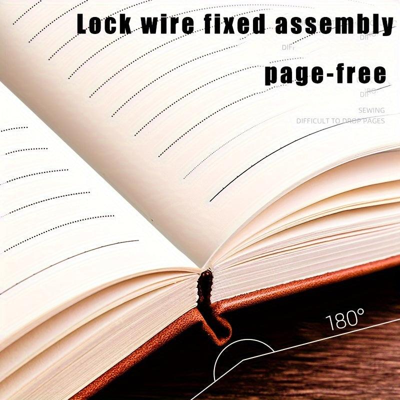 A5 Metal Clip Notebook 360 Pages Thick Notebook Travel Record Book