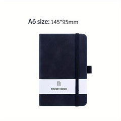A6 A7 Mini Pocket Ruled Notebook with Pen Holder