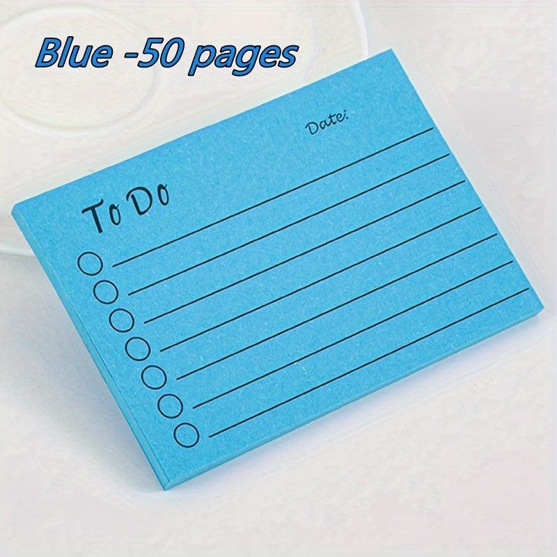 1pc Sticky Notes With Date Markers Self-adhesive Memo Pad To Do List