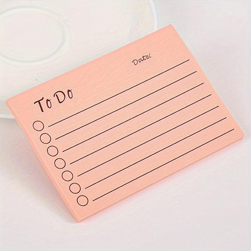 1pc Sticky Notes With Date Markers Self-adhesive Memo Pad To Do List