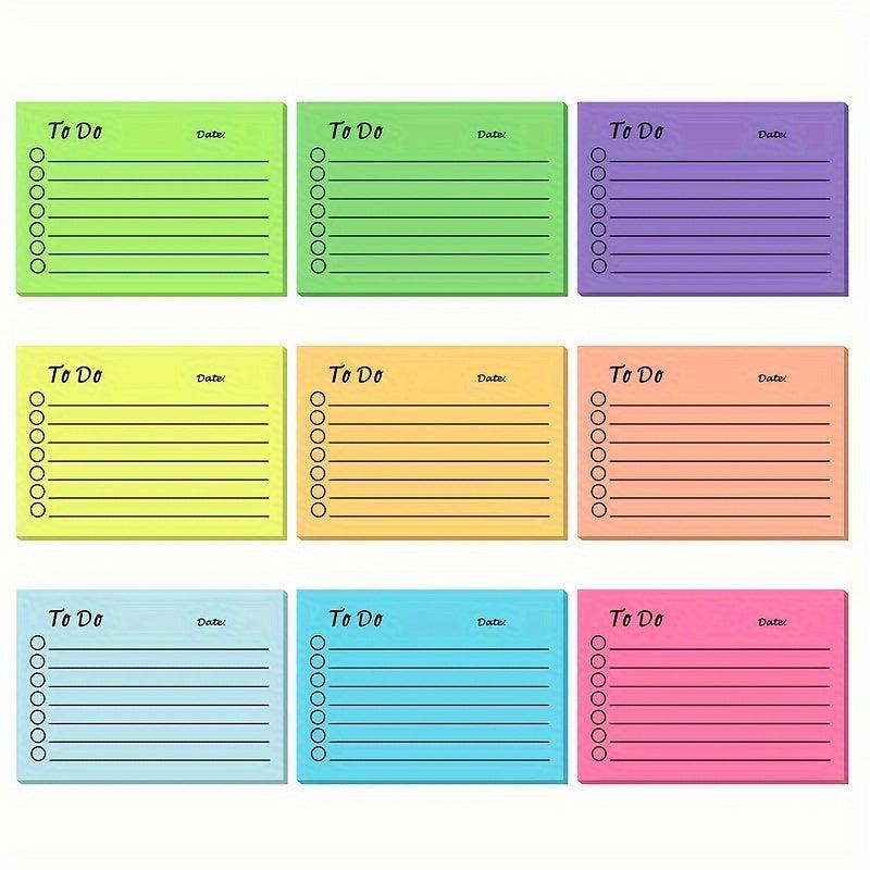 1pc Sticky Notes With Date Markers Self-adhesive Memo Pad To Do List