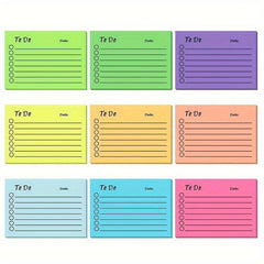 1pc Sticky Notes With Date Markers Self-adhesive Memo Pad To Do List
