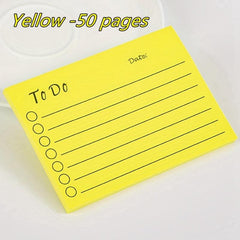 1pc Sticky Notes With Date Markers Self-adhesive Memo Pad To Do List