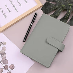A5 PU Leather Budget Binder with Zipper, Pen, Touch Screen Stylus