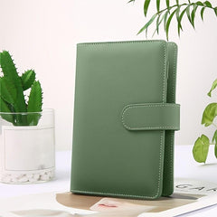 A5 PU Leather Budget Binder with Zipper, Pen, Touch Screen Stylus