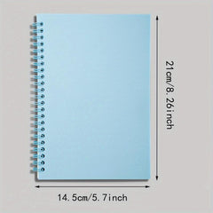 A5 Solid PP Cover Horizontal Line 80 Sheets Notebook