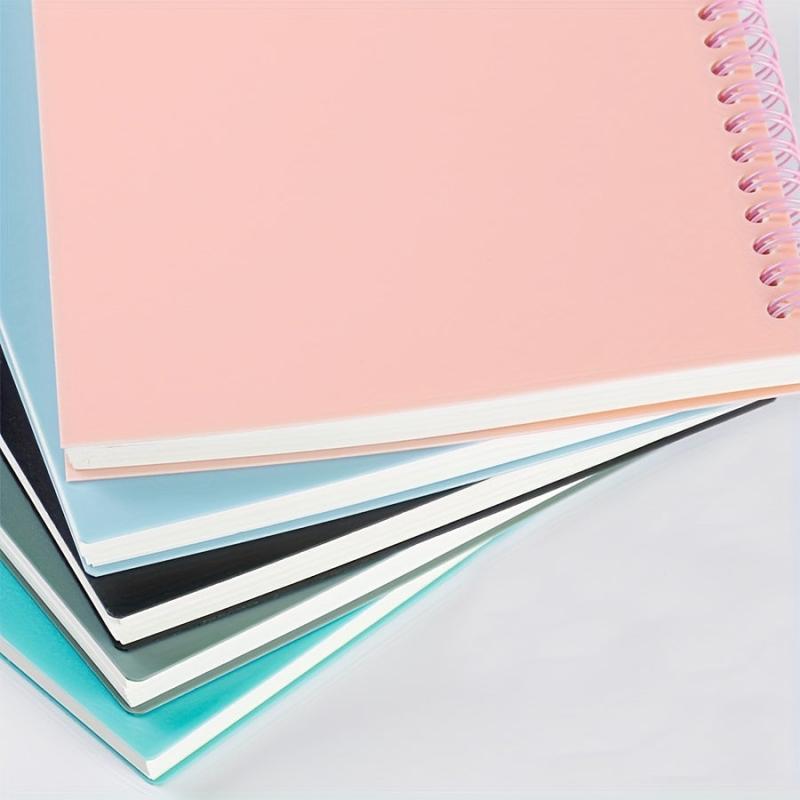 A5 Solid PP Cover Horizontal Line 80 Sheets Notebook
