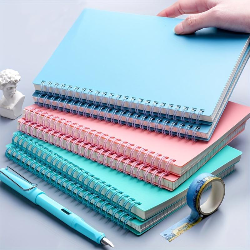 A5 Solid PP Cover Horizontal Line 80 Sheets Notebook