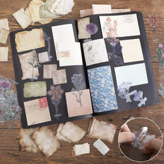360pcs Vintage Scrapbook Paper Journaling Supplies Kit