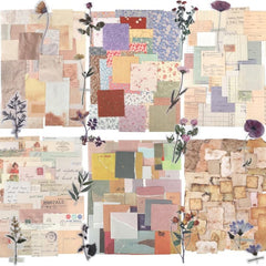 360pcs Vintage Scrapbook Paper Journaling Supplies Kit