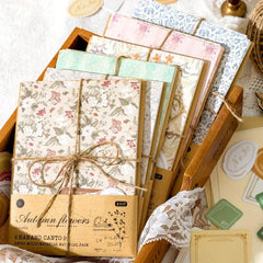 40 Vintage Scrapbook Paper Sheets for DIY Scrapbooks Journals Photo Albums