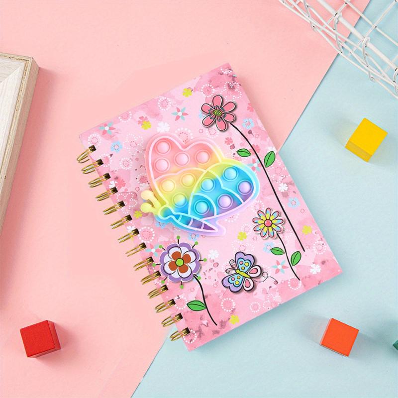 Cartoon Spiral Notebook for School Children and Students