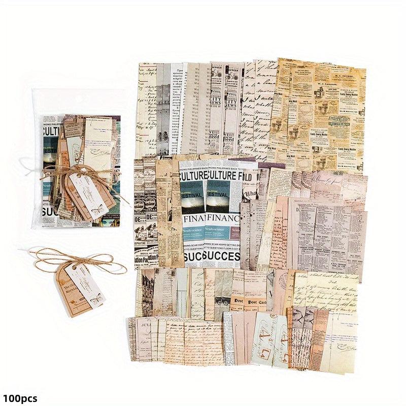 100pcs Memory Post Office Series Paper Large Collection Diary Base