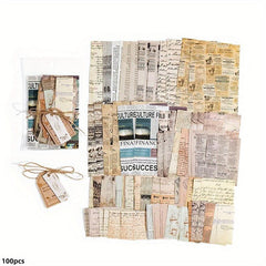 100pcs Memory Post Office Series Paper Large Collection Diary Base
