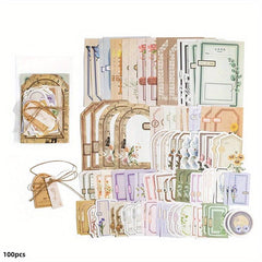 100pcs Memory Post Office Series Paper Large Collection Diary Base