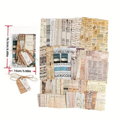 100pcs Memory Post Office Series Paper Large Collection Diary Base