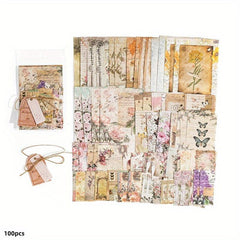 100pcs Memory Post Office Series Paper Large Collection Diary Base