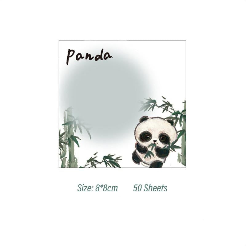 Cartoon Panda Sticky Notes 200 Sheets in Total 8.0x8.0 cm