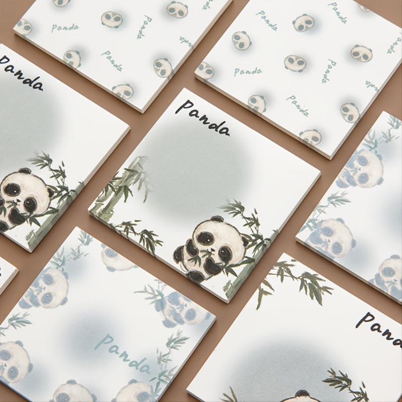 Cartoon Panda Sticky Notes 200 Sheets in Total 8.0x8.0 cm