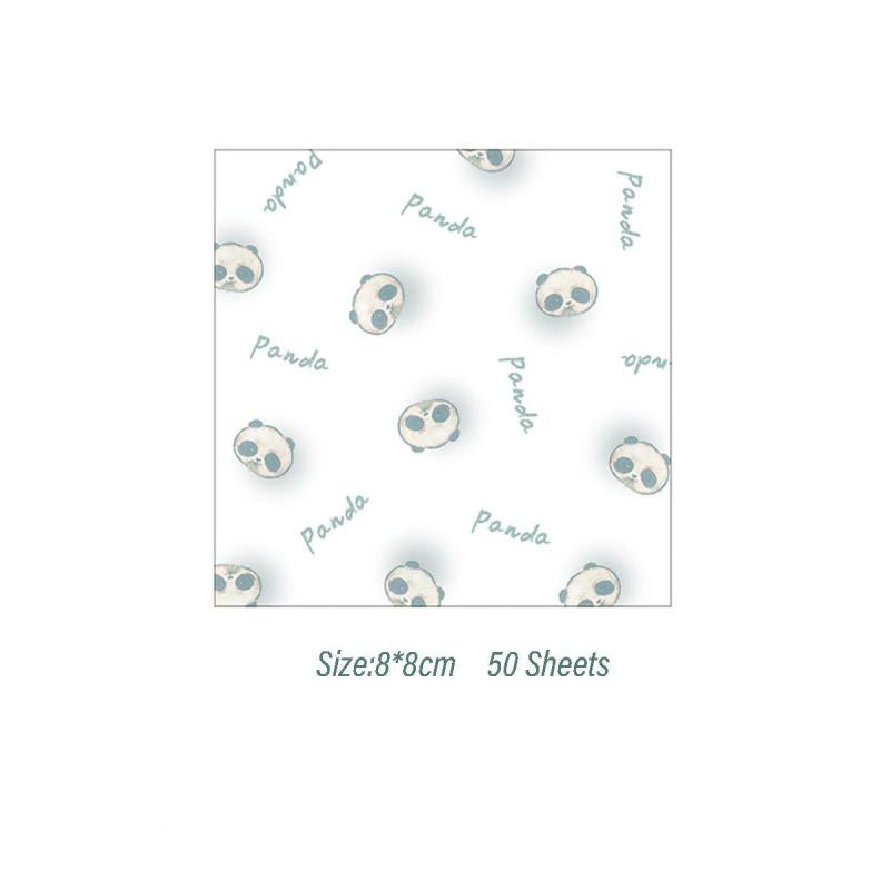 Cartoon Panda Sticky Notes 200 Sheets in Total 8.0x8.0 cm