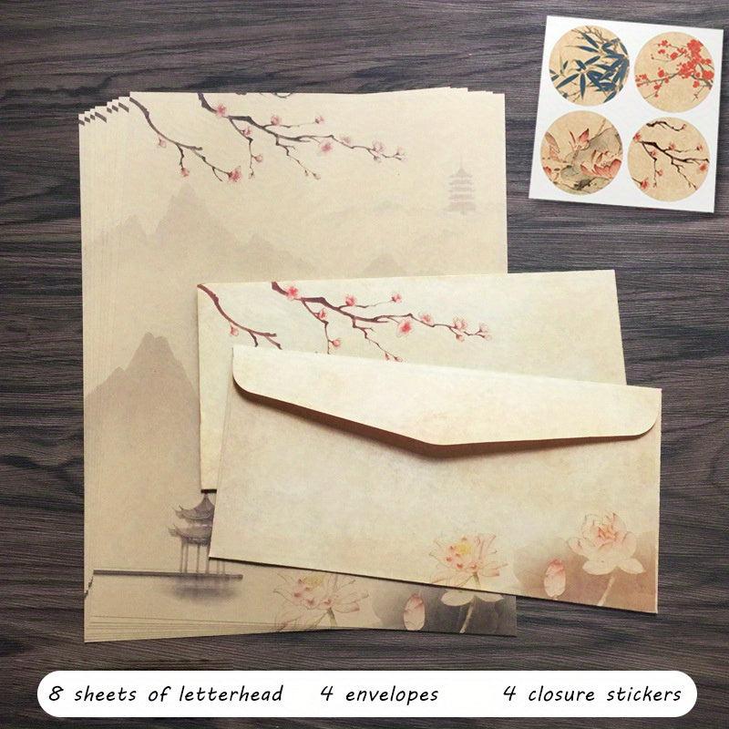 16pcs Stationery Paper And Envelopes Set Classic Vintage Writing