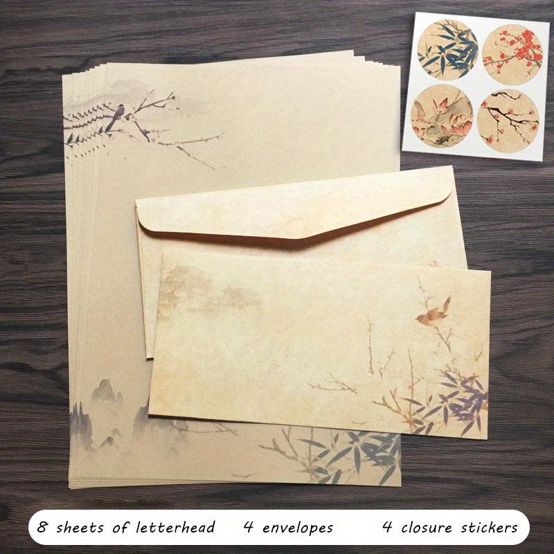 16pcs Stationery Paper And Envelopes Set Classic Vintage Writing