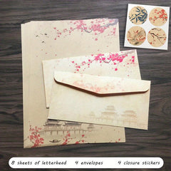 16pcs Stationery Paper And Envelopes Set Classic Vintage Writing